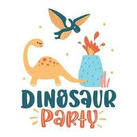 dinosaurus belettering citaten voor afdrukbare poster, tote Tassen, mokken, muur decor, baby kamer ontwerp, en t-shirt ontwerp. kinderen overhemd ontwerp met dinosaurus illustratie. vector