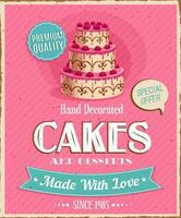 cakes en toetjes, vector hand- versierd snoepgoed