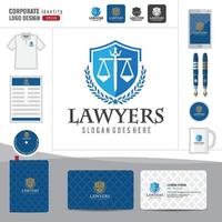 Law logo, advocatenkantoor, advocatenkantoor, Law logo huisstijl sjabloon vector