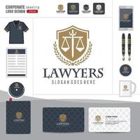 Law logo, advocatenkantoor, advocatenkantoor, Law logo huisstijl sjabloon vector