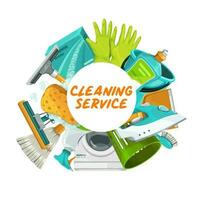 huis schoonmaak, huishouding en huishouden klusjes vector
