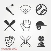 honkbal iconen vector