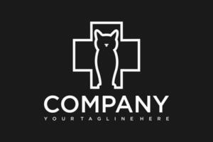 huisdier logo vector icoon voor huisdier winkel of huisdier zorg en veterinair kat en hond