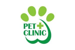 poot hond logo ontwerp. logos kan worden gebruikt voor huisdier zorg, kliniek en veterinair. vector