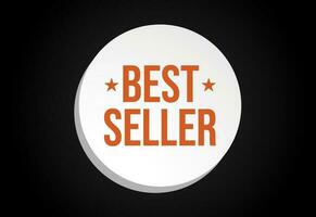 bestseller pictogram ontwerp, bestseller badge logo ontwerp sjabloon vectorillustratie vector