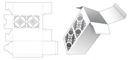 verpakking gestanst sjabloon vector