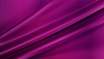 metallic roze zijdeachtige stof abstracte achtergrond 3d illustratie realistisch gewerveld textiel vector