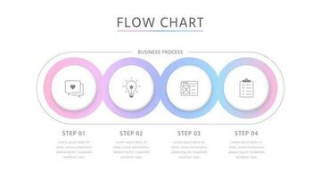4 stappen modern infographic sjabloon met vrouw, romantisch, gespannen gevoel tint . bedrijf cirkel sjabloon met opties voor brochure, diagram, werkstroom, tijdlijn, web ontwerp. vector