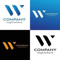 w brief logo en symbool vector sjabloon premie vector