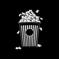 popcorn, minimalistische en gemakkelijk silhouet - vector illustratie