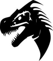 dinosaurus - minimalistische en vlak logo - vector illustratie