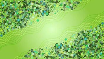 abstract confetti vernieuwend groen achtergrond vector