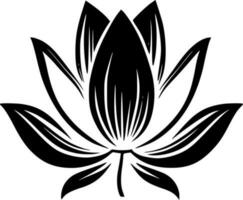 lotus bloem - minimalistische en vlak logo - vector illustratie