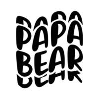 papa beer, vaders dag overhemd afdrukken sjabloon, typografie ontwerp, web sjabloon, t overhemd ontwerp, afdrukken, papa, papa, oom, retro wijnoogst stijl overhemd vector