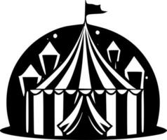 circus, minimalistische en gemakkelijk silhouet - vector illustratie