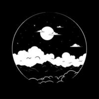 nacht lucht - hoog kwaliteit vector logo - vector illustratie ideaal voor t-shirt grafisch