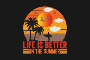 leven is beter in de zomer vector