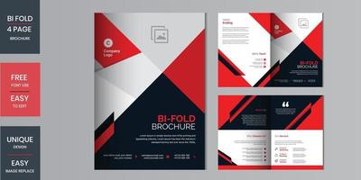 creatief concept gevouwen flyer of tweevoudige brochure set vector