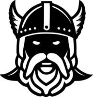 viking, minimalistische en gemakkelijk silhouet - vector illustratie