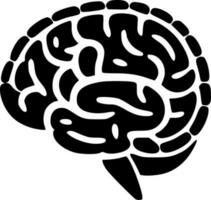 hersenen - minimalistische en vlak logo - vector illustratie
