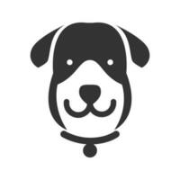 vector zwart hond icoon, vector huisdieren teken, geïsoleerd Aan de wit achtergrond. dier schattig logo, een hond symbool in vlak stijl