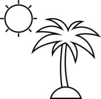 eiland boom palm vector