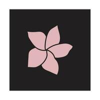 schoonheid plumeria icoon bloemen ontwerp illustratie symbool vector