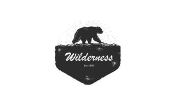 wijnoogst wildernis logo's. hand- getrokken retro gestileerd buitenshuis avontuur emblemen, insignes, ontwerp elementen, logotype Sjablonen. vector illustratie