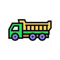vrachtauto speelgoed- kind baby kind kleur icoon vector illustratie