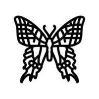 twee staart zwaluwstaart insect lijn icoon vector illustratie