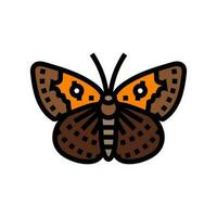 mormon metaalmerk insect kleur icoon vector illustratie