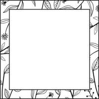 bloemen vierkant frame vector