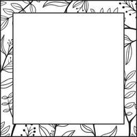 bloemen vierkant frame vector