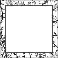 bloemen vierkant frame vector