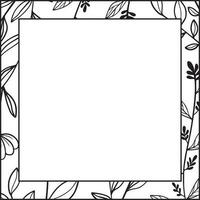 bloemen vierkant frame vector