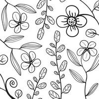 bloemen bladeren patroon vector