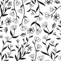 bloemen bladeren patroon vector