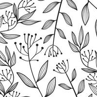 bloemen bladeren patroon vector