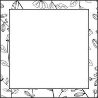 bloemen vierkant frame vector