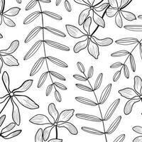 bloemen bladeren patroon vector