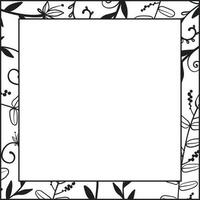 bloemen vierkant frame vector