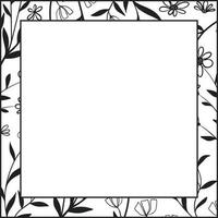 bloemen vierkant frame vector