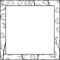 bloemen vierkant frame vector