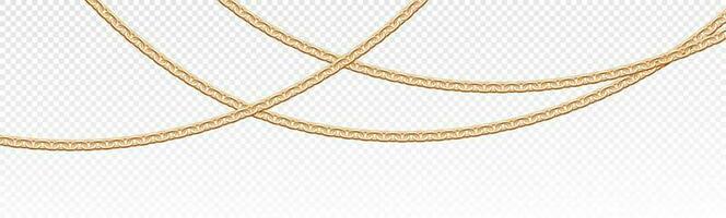 realistisch geïsoleerd goud vector sieraden keten reeks