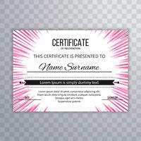 Abstracte creatieve certificaatvector als achtergrond vector