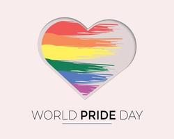 World Pride Day in papier vector