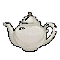 thee theepot thee waterkoker spel pixel kunst vector illustratie