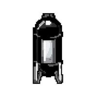 buitenshuis roker bbq spel pixel kunst vector illustratie