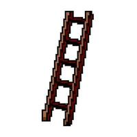 beklimming stap ladder veiligheid spel pixel kunst vector illustratie