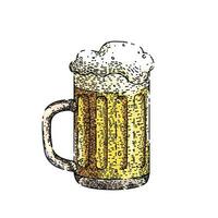 bier lager kop schetsen hand- getrokken vector